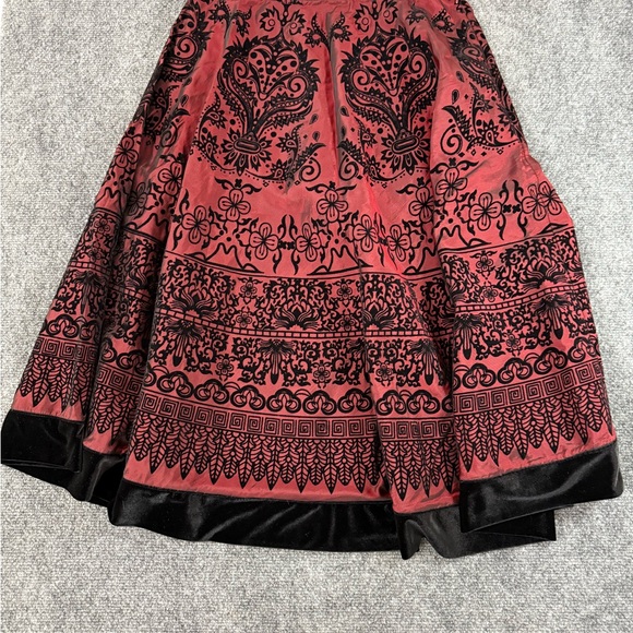 MSK Black and Pink Vintage Gothic Fairy A-Line Skirt - Picture 5 of 5